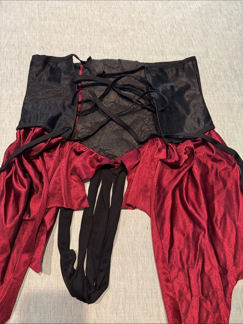 Pirate Costume Dress with Hat - Red, Black & White - Picture 7 of 10